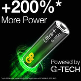 باتری قلمی آلکالاین جیپی (GP) اولترا پلاس سایز AA بسته ۲ عددی